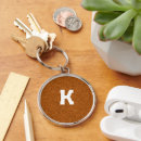 Search for rustic wood key rings Initial