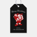 Search for black santa gift tags Merry christmas