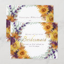 Search for sunflower bridesmaid cards Boho