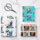 Search for pixel art wrapping paper Blue