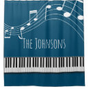 Search for black white music note shower curtains Piano