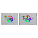 Search for peace pillowcases Psychedelic