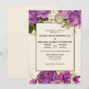 Search for purple and ivory wedding invitations Cream