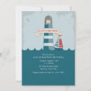 Search for lighthouse birthday invitations Sailboat