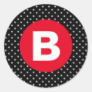 Search for red white polka dot stickers Black and white