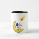 Search for asteroid mugs Moon