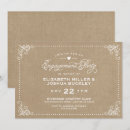 Search for trendy engagement party invitations Rustic