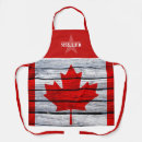 Search for red maple leaf aprons Canada