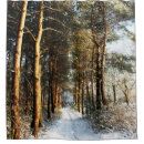 Search for forest scene shower curtains Snow