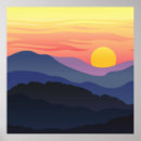 Search for abstract sunset posters Mid century