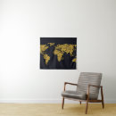 Search for world map tapestries Modern