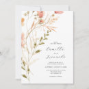 Search for pink and brown wedding invitations Watercolor floral