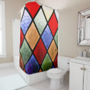 Search for stained glass pattern shower curtains Design