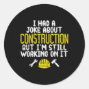 Search for funny construction stickers Dad
