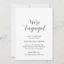 Search for engagement party invitations We're engaged