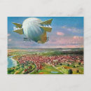 Search for vintage flight postcards Zeppelin