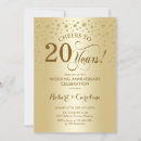 Search for 20th anniversary party invitations Elegant