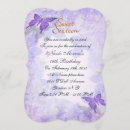 Search for purple butterfly sweet 16 invitations Flowers