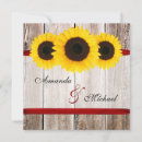 Search for red sunflower wedding invitations Barn