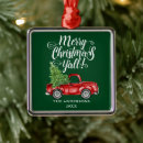 Search for green truck christmas tree decorations Watercolor vintage red truck