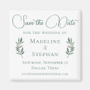 Search for leaf save the date magnets Eucalyptus leaves