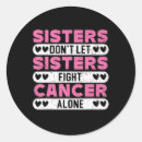 Search for breast cancer sister stickers Alone