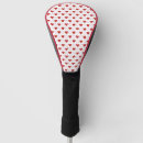 Search for red heart golf head covers Cute