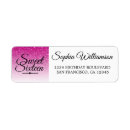 Search for hot pink glitter return address labels Trendy