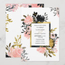 Search for black and blush wedding invitations Gold
