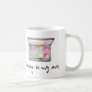 Search for artist palette mugs Red