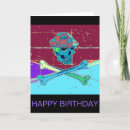 Search for skull birthday cards Skull and crossbones
