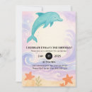 Search for starfish birthday invitations Dolphin