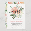 Search for one sweet peach birthday invitations Pink