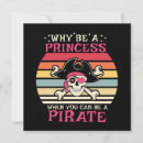 Search for princess and pirate invitations Girl