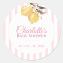 Search for lemon yellow stickers Lemon baby shower