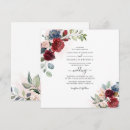 Search for dusty blue and burgundy wedding invitations Floral