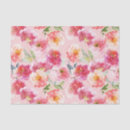 Search for pink floral pattern tissue paper Peony