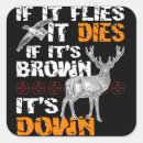 Search for flies square stickers Fishing