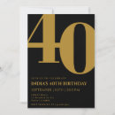Search for men 40th birthday invitations Elegant