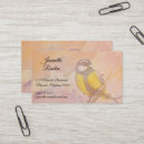 Search for birds business cards Orange