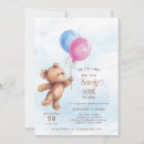 Search for he or she gender reveal invitations Teddy bear