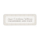 Search for herringbone return address labels Modern
