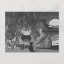 Search for witch cauldron postcards Black