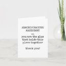 Search for admin cards invites Administrative assistant