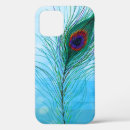 Search for bird feather iphone cases Turquoise