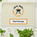Search for funny chef tea towels Dad