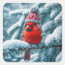Search for birds with hats stickers Winter