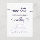 Search for blue wedding postcards Change of plans