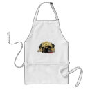Search for pug dog aprons Funny
