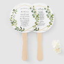 Search for circle fans wedding wedding programs Sage green